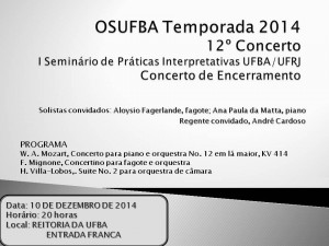 OSUFBA Temporada 2014