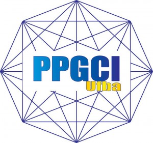 Em 2013, o Ppgci Ufba, buscando incrementar sua imagem visual e atendendo ao chamado da era da informação digital, criou sua logomarca oficial, criada pelo servidor técnico-administrativo Saint Clair Batista. O autor mencionado, além de criar o desenho o lançou publicamente na abertura do III Seminário de Pesquisa do PPGCI / Ufba: integrando graduação e pós-graduação. A seguir, a representação da logomarca: A nova logomarca do PPGCI / Ufba é um octógono que junta o círculo e o quadrado, representando a união do corpo e espírito. A rede que o envolve, ou por ele é envolvida, remete ao traçado comum ao Nordeste e ao Brasil, à rede de origem indígena e tão-bem absorvida pelos afrodescendentes no tear de seus belos tecidos em teias a conectar o indivíduo com o mundo, em suas dimensões cognitiva, transdisciplinar, social, científica e tecnológica de nossa área. E aí, nesse arcabouço artístico e científico, a semiose de Charles Peirce se revela, quando pode ser verificado que um signo, seu objeto e sua interpretação encontra possível resposta nos três sujeitos da semiose e que os estudos da linguagem talvez possam se encaixar nessa ação triádica. Esta muito bem representada pelo entrelaçado proposto por Saint Clair em sua imaginação e criatividade artística e científica