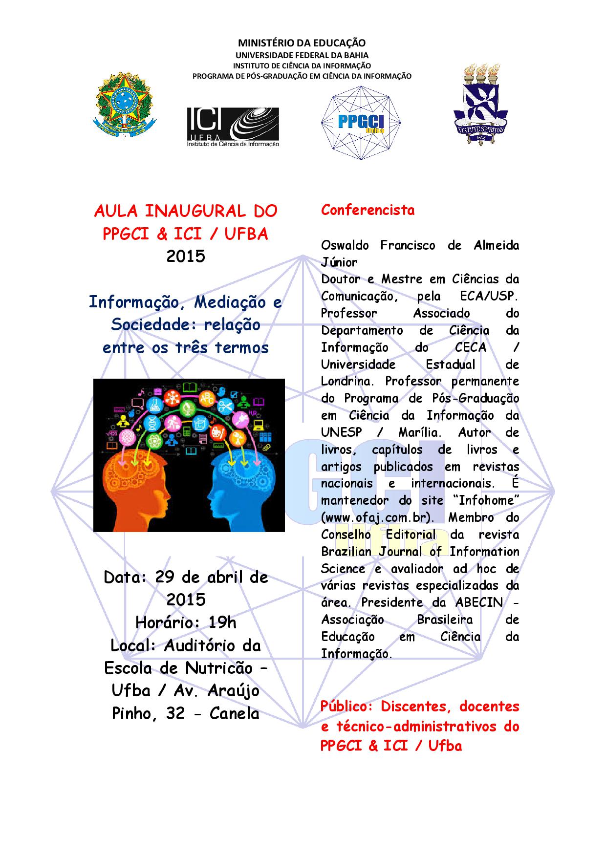 AULA INAUGURAL PPGCI 2015.1-001