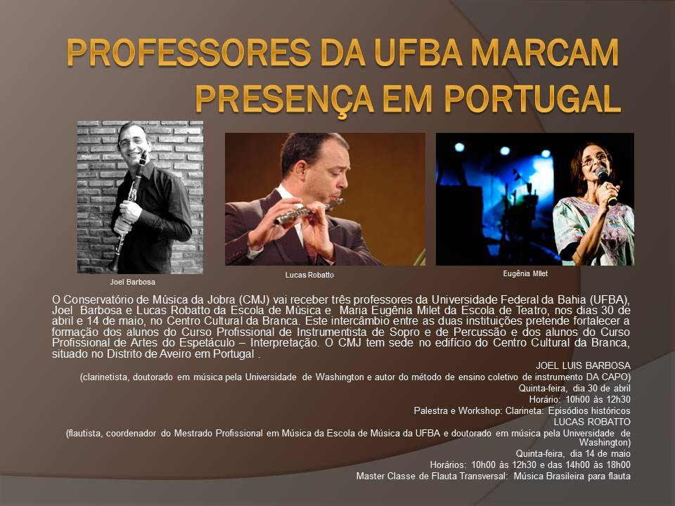 PROFESSORES DA UFBA MARCAM PRESENÇA NO CMJ