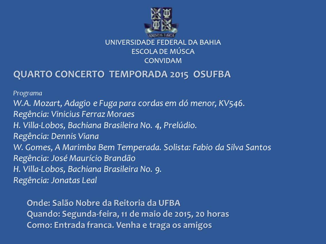 CONCERTO OSUFBA 11.05.15