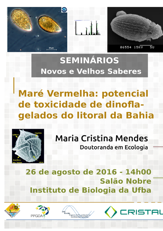 Maré Vermelha: potencial de toxicidade de dinoflagelados do litoral da Bahia