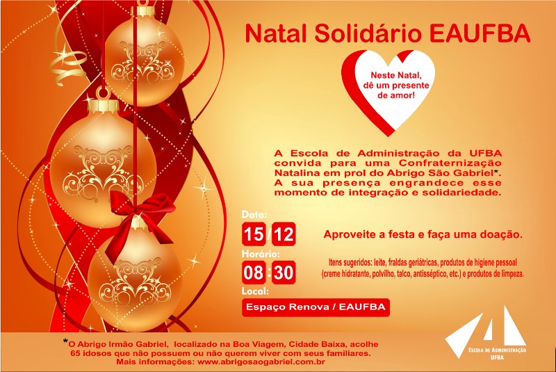 Natal solidário da EAUFBA