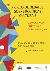 flyer - x ciclo de debates sobre políticas culturais