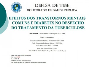 Cartaz Defesa de Tese - Gleide Santos de Araújo