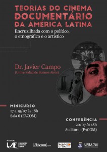 Cartaz Javier Campo - curso documentário