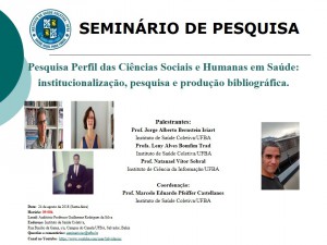 Seminário de pesquisa dia  24 de agosto de 2018 - Marcelo Castellanos