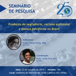 Seminário de Pesquisa - 25/10/2019