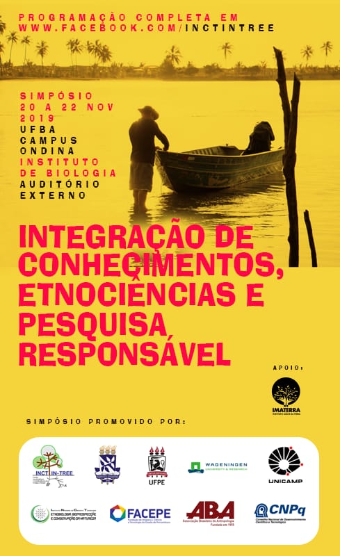 Cartaz atual Simpósio Integração de Conhecimentos, Etnociências e Pesquisa Responsável