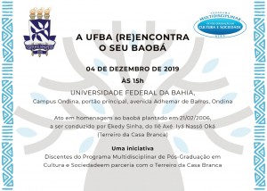 Convite UFBA Baobá 4.12.2019 15h