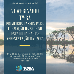 TWRA convite webinário Bahia