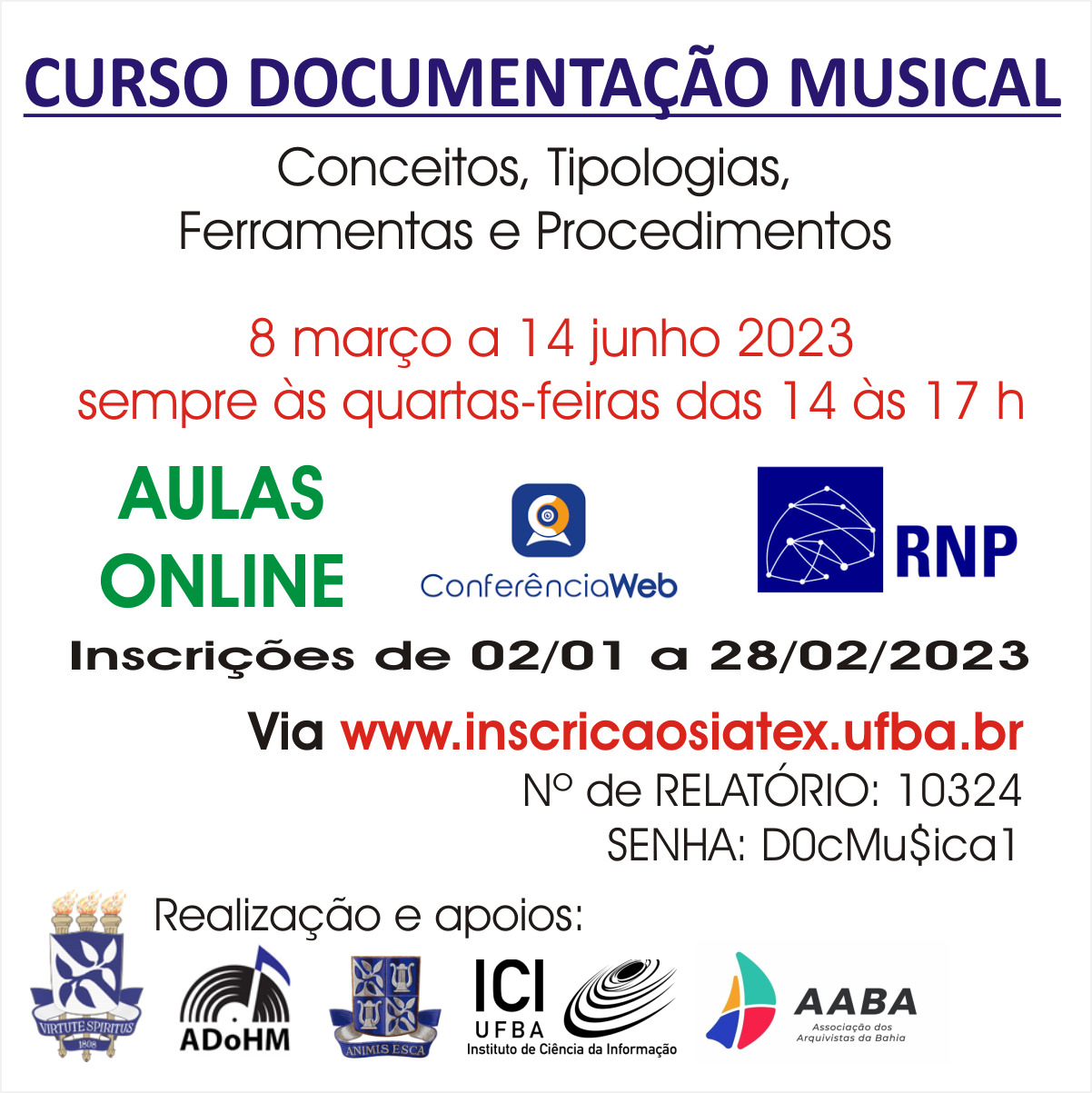CURSO DOCUMENTAÇÃO MUSICAL